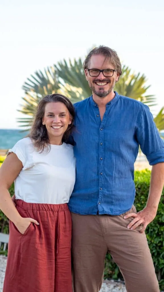 Merle und Oliver Ranft beim gemeinsamen Arbeiten