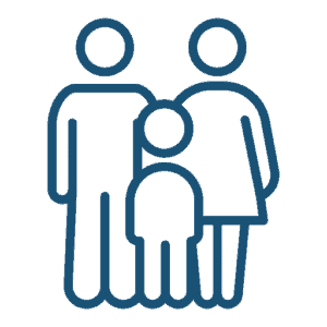 Familie als Symbol für gesunde Prioritäten